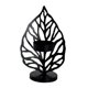 thumbnail image 3 of Candelabro De Hoja Nórdica Candelabro De Hierro Forjado Artesanía Decoración De Sala De Estar Negro A, 3 of 5