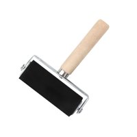 Bothyi - Rodillo De Pegamento De Goma De 4 Pulgadas Práctico Para Imprimir Papeles Pintados Bloques De Tinta