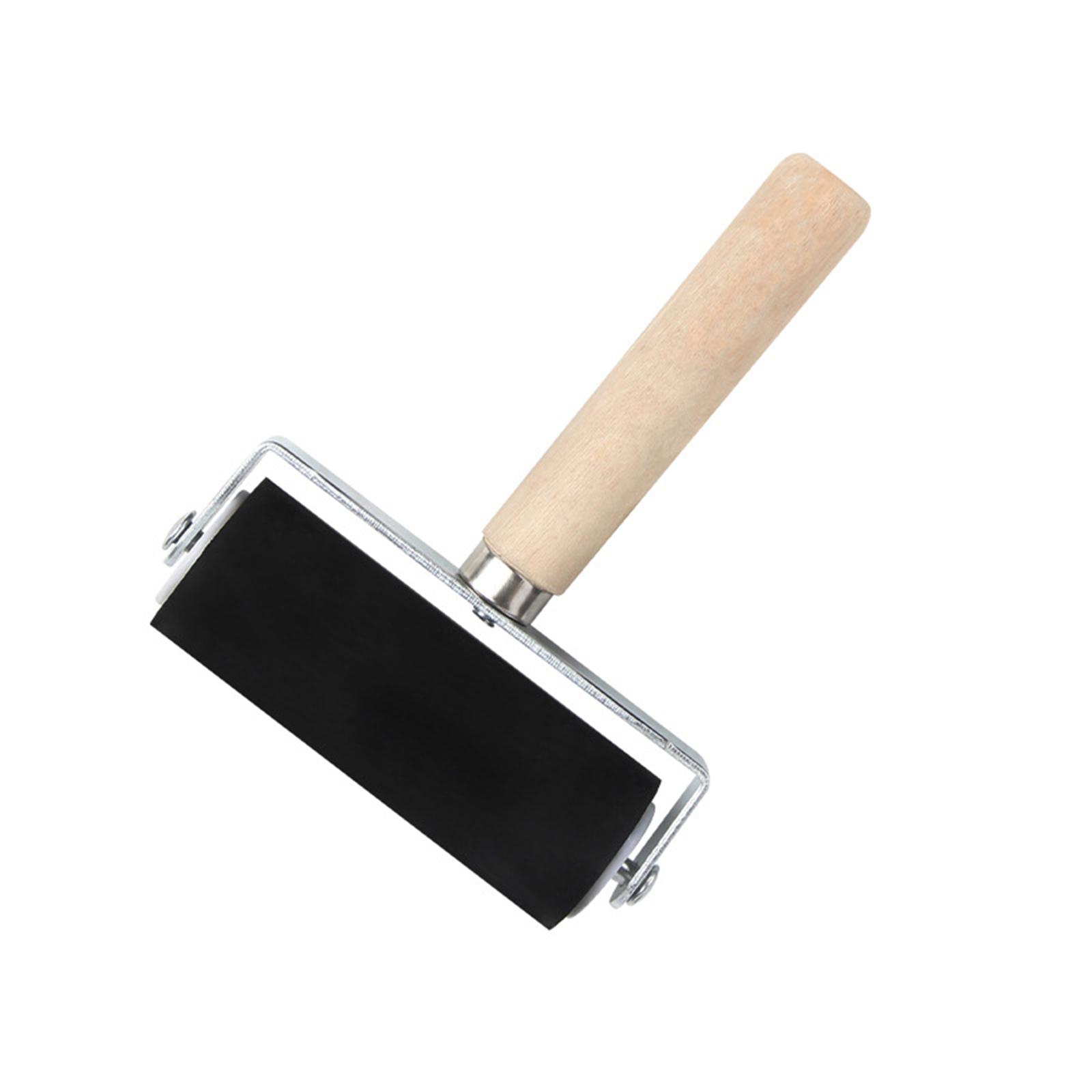 Bothyi - Rodillo De Pegamento De Goma De 4 Pulgadas Práctico Para Imprimir Papeles Pintados Bloques De Tinta