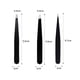 thumbnail image 5 of Juego de pinzas profesionales de acero inoxidable. Pinzas de precisión para cejas. Gran precisión para vello facial, vellos encarnados, astillas, puntos negros y garrapatas (negro)., 5 of 8