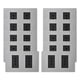 thumbnail image 1 of Pack 10 Tomacorriente Doble Metálico 10a - Gris Negro, 1 of 3