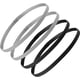 thumbnail image 1 of diademas deportivas elásticas, gruesas y antideslizantes, para el pelo, de fútbol, para mujeres y hombres, color negro y gris., 1 of 6