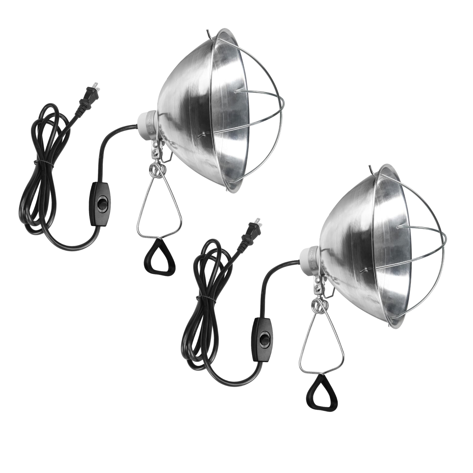 Lámpara Clamp Simple Deluxe ajustable con reflector de aluminio de 10,5 cm