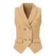 thumbnail image 1 of INSPIRE CHIC Chaleco de Traje para Mujer Doble Botonadura Negocios Solapa Elegante Chaleco de Cintura XS Caqui, 1 of 6