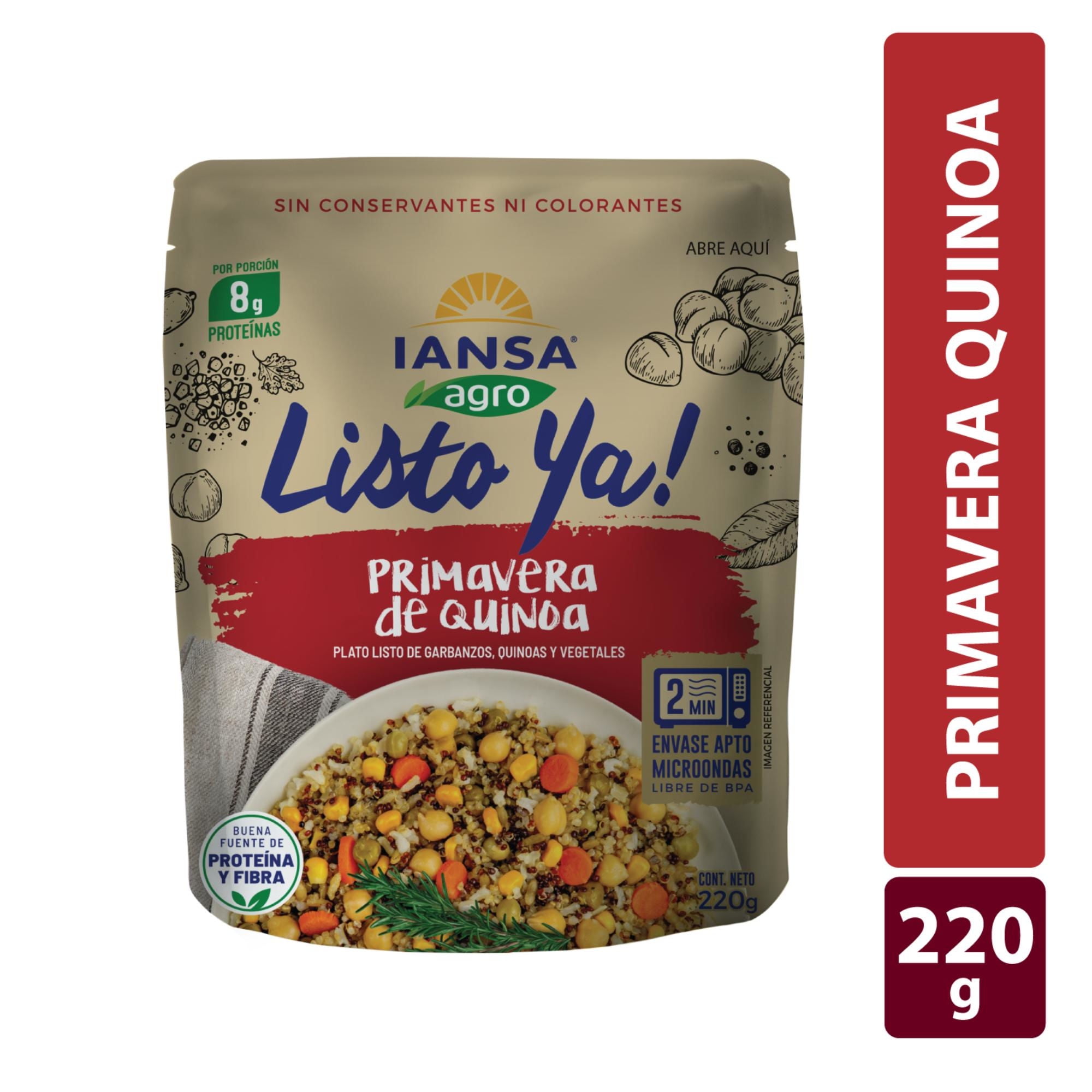 Primavera De Quinoa Plato Listo Ya 220 g Iansa Agro