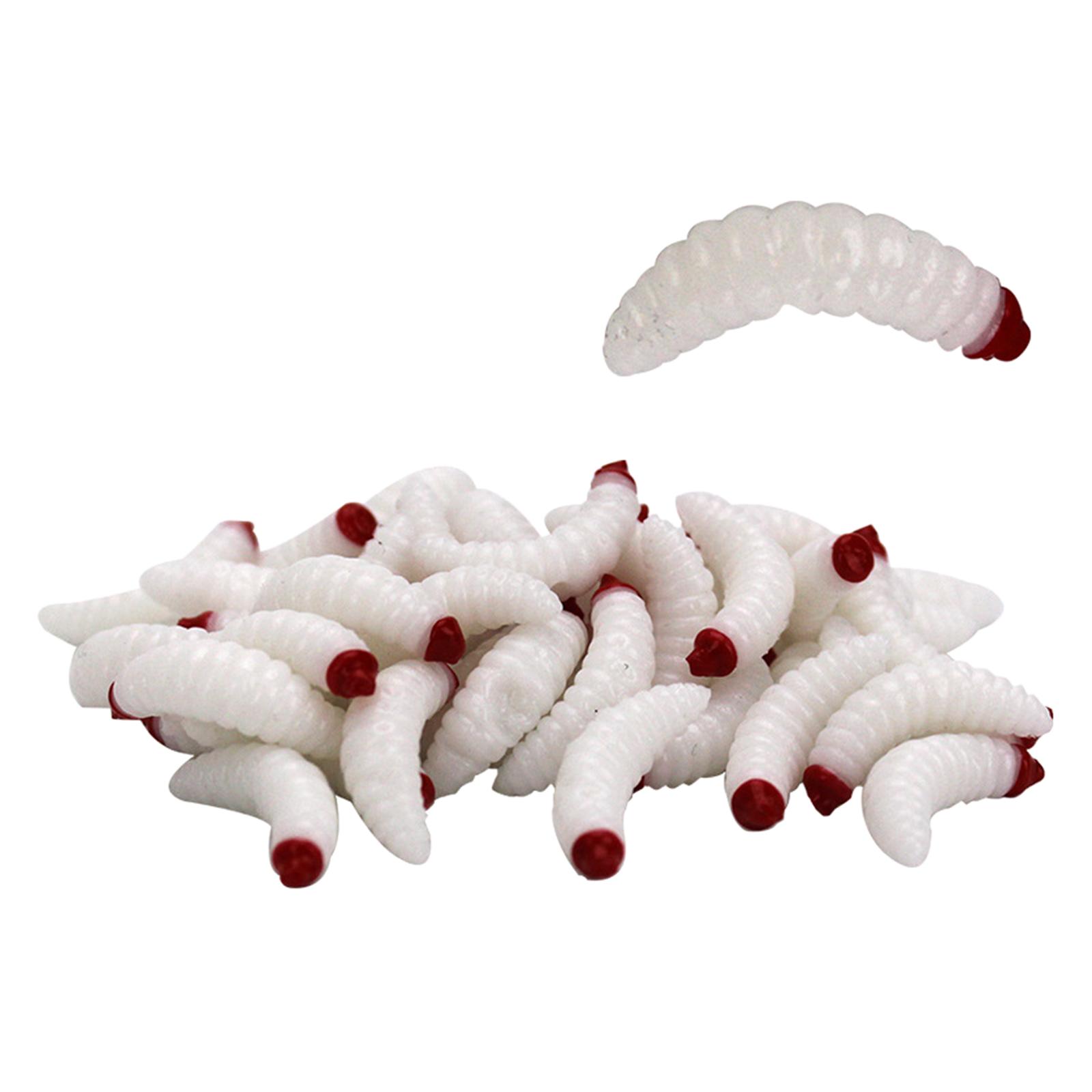 Magideal - Señuelos Blandos De Plástico Piezas, S De Lubina, Cebo , Cebos De , Blanco