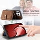 thumbnail image 2 of Funda Tipo Cartera con Correa Cruzada para iPhone 16 Pro Protección Contra Golpes Marrón, 2 of 6