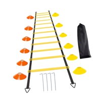 Magideal - Equipo De Entrenamiento De Agilidad Para Fútbol, 10 Conos, Dispositivo De Entrenamiento De Velocidad Para Fútbol, 4 Estacas De Acero Para Entrenam