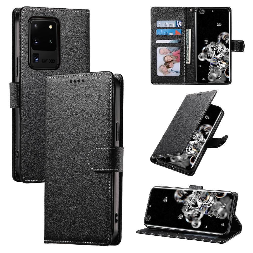 Funda Para Foxdock Samsung Galaxy S20 Ultra– Cuero Premium, 3 Ranuras Para Tarjetas, Protección Contra Impactos