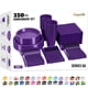 thumbnail image 1 of Juego de vajilla de fiesta desechable, 350 piezas, color morado para 50 invitados, 1 of 7
