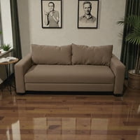 Diseños Valestrini - Sofa Cama Multifuncional Lino Chocolate