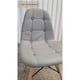 thumbnail image 4 of Silla de Ecocuero Diseño Moderno Gris Base Madera y Acero, 4 of 4