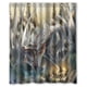 thumbnail image 1 of Cortina de ducha con diseño de monstruo, dragón, demonio y criatura oscura, con ganchos, tamaño 60 x 72 pulgadas, 1 of 3