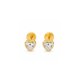 thumbnail image 3 of Aros Abridores Corazón 6mm Oro 18k Tope A Presión Niñas Jovenes, 3 of 5
