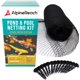 thumbnail image 1 of Kit de red para estanque AlpineReach 4,2 m x 4,2 m, malla negra, 1 of 8