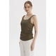 thumbnail image 2 of Polera Mujer Tirante Trenzado Verde Olivo, 2 of 4