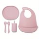 thumbnail image 1 of Toddler Cutlery Set, Silicone Infant Toddler Eating Set, Baby Silicone Cutlery, Toddler Eating Cutlery, Dividers Under Plate With Suction Cups To Prevent Falling, Dividers Bib Soft Spoon Fork Water Cu, 1 of 5
