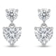 thumbnail image 1 of Aros Pegados Corazón Plata 925 Brillantes Nordvik Pequeño Plateado, 1 of 3