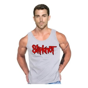 Persodesign - Polera Rock Slipknot Gimnasio Musculosa Tank Gym Talla L Gris Hombre