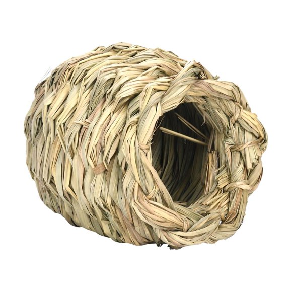 Colgando Paja Jaula Cama Hideaway Hut Rabbit Grass House Para Hedgehog Bunny