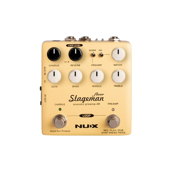 Preamplificador NUX de Guitarra Acústica Stageman Floor NAP-5