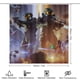 thumbnail image 2 of Halo-theme 4-Piece Shower Curtain Set with Rugs, Waterproof Bathroom Decor Set Includes Bath Mat, U-Shaped Rug, Toilet Lid Cover and Curtain with Hooks, 2 of 6