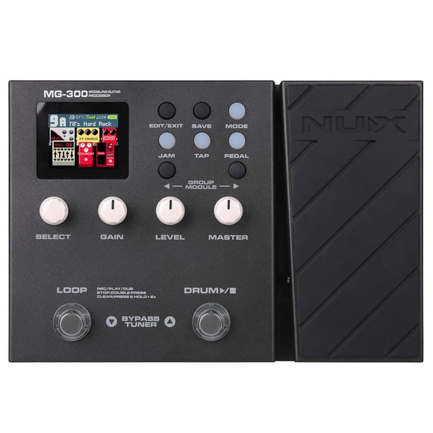 Pedal multiefectos NUX MG-300 TSAC-HD para modelado de amplificadores de preefectos
