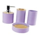 thumbnail image 2 of Juego De 4 Accesorios De Baño, Decoración De Baño, Juego Completo De Accesorios De Baño Violeta, 2 of 3