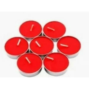 Genmérico - Set De 50 Velas Decorativas Rojas