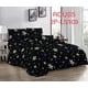 thumbnail image 1 of Cobertor de verano tipo quilt tamaño 2 Plazas Negro con estrellas Blancas y Azules, 1 of 1