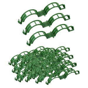 Ioensy - Clips De Soporte Para Plantas, Clips De Enrejado Reutilizables Para Berenjena, Pepino, Tomate, Vid, 100 Uds.