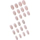 thumbnail image 2 of Uñas postizas de bailarina francesa con purpurina 3D, uñas postizas naturales de color rosa, uñas adhesivas, uñas estáticas, uñas postizas acrílicas de cobertura completa, reutilizables, para mujeres, 2 of 6