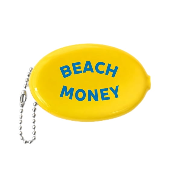 Bolsita para monedas GRABOVOI 8 × 5 cm Beach Money amarilla