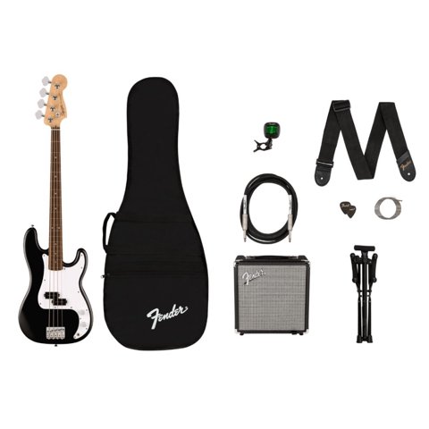 Fender - Pack Bajo Eléctrico Precision Bass Black