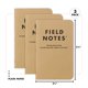 thumbnail image 2 of Cuadernos de notas en papel en blanco Field Notes Original Kraft paquete de 3, 2 of 6