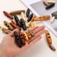 thumbnail image 4 of Uxcell 15 piezas Botones de Madera de Cuerno de Oliva de 30mm / 1.2" Doble Agujero para Abrigos, Suéteres, Ropa, Manualidades DIY, Marrón Medio, 4 of 7