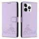 thumbnail image 1 of Funda tipo cartera FOXDOCK para iPhone 13 Pro MAX con soporte, ranuras, RFID, diseño de gato, 1 of 5
