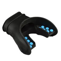 Ioensy - Boquilla De Silicona Suave Para Adultos Con Pestaña De Color Para Regulador De Buceo Negro
