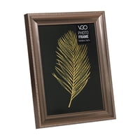 Vgo - Marco Plástico Metalizado Bronce 10X15 Cm
