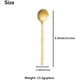 thumbnail image 2 of Paquete de 10 cucharas para espresso, minicucharillas de acero inoxidable chapadas en oro para café, azúcar, postres, pasteles, helados, sopas, antipastos, capuchinos, 5,3 pulgadas, 2 of 7