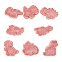 Genérico - 8 Cortador Galletas Cortadores Galletas Moldes Dinosaurios