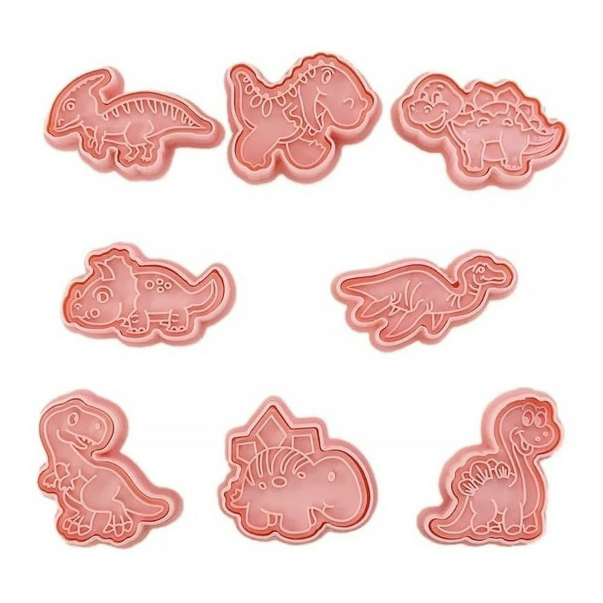 Genérico - 8 Cortador Galletas Cortadores Galletas Moldes Dinosaurios