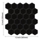 thumbnail image 3 of 1/10sheets, Self Adhesive Waterproof Backsplash Tile For Kitchen Vinyl Hexagon Shape Peel And Stick Wallpapers, Room Decor, Home Decor, 3 of 4