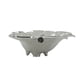 thumbnail image 2 of Bandeja decorativa Benjara con diseño de hojas de roble, metal plateado, 55 cm, 2 of 7