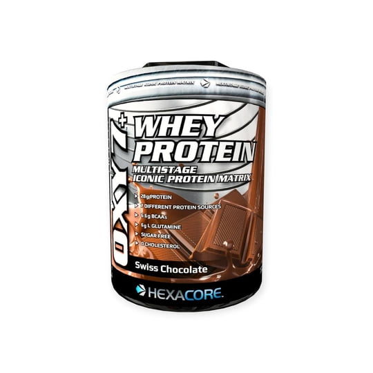 Hexacore - Proteina Oxy Whey Protein 5lbs 67 Sv Swiss Chocolate -