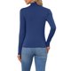 thumbnail image 3 of INSPIRE CHIC Camiseta de Mujer de Cuello Alto de Manga Larga, Viscosa Suave, Ajuste Ceñido, Básica, Elástica, para Capas, Pequeña, Azul Denim, 3 of 6