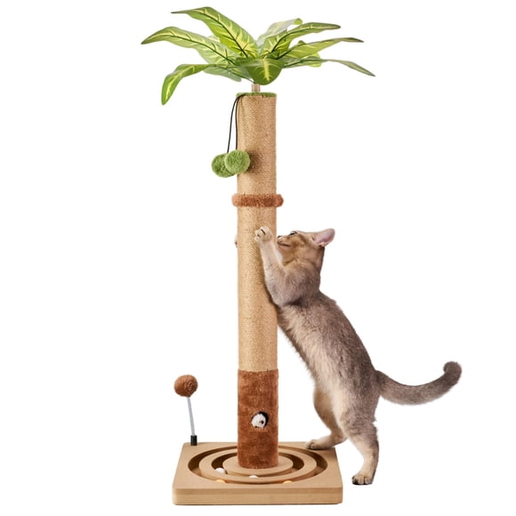 Rascador para Gatos MECOOL de 89 cm de Alto con Juguetes