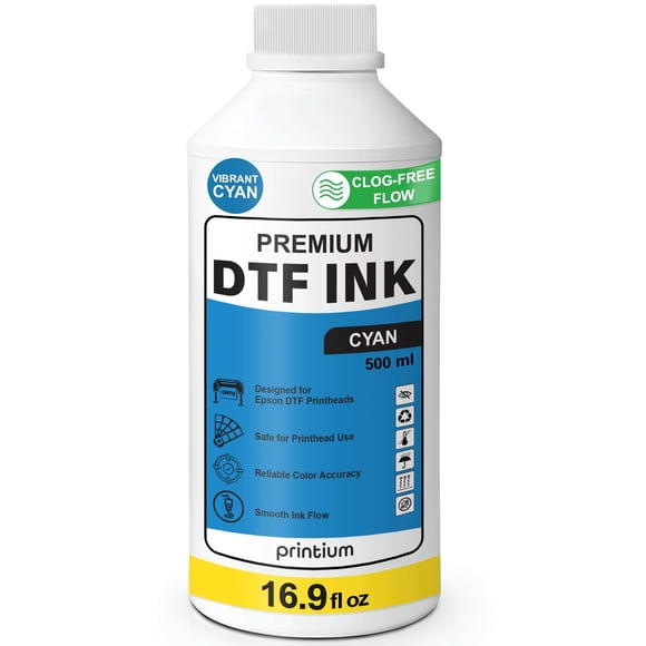 Tinta Dtf Cian 500 Ml De Alta Opacidad Y Libre De Obstrucciones