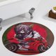 thumbnail image 5 of Moto Bicicleta Alfombra Redonda de Felpa Coral, Antideslizante, No Desprende Pelusas, Lavable y Duradera para Salón, Dormitorio y Habitación de Niños 60cm, 5 of 6