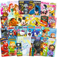 Paquete De 24 Libros Para Colorear Disney Para Niños De 4 A 8 Años